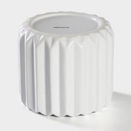 Банка для сыпучих Доляна «Золотое крыло», 900 мл, 12×17 см, керамика, белая