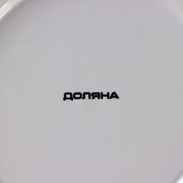 Банка для сыпучих Доляна «Золотое крыло», 900 мл, 12×17 см, керамика, белая