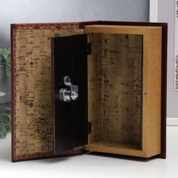 Шкатулка книга - сейф «История становления российского государства», дерево, искусственная кожа, 21×13×5 см