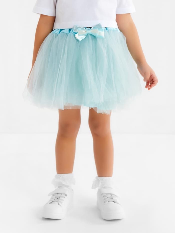 Юбка нарядная для девочки трёхслойная KAFTAN, цвет мятный, рост 92-98 см
