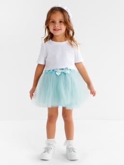Юбка нарядная для девочки трёхслойная KAFTAN, цвет мятный, рост 92-98 см