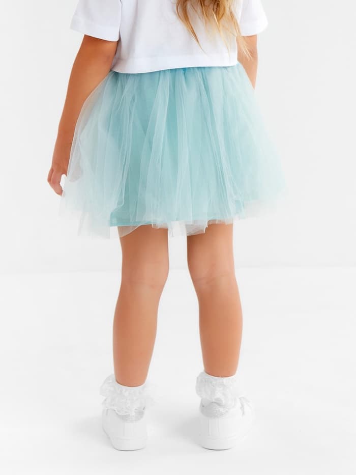 Юбка нарядная для девочки трёхслойная KAFTAN, цвет мятный, рост 92-98 см
