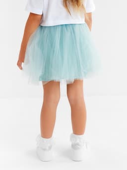 Юбка нарядная для девочки трёхслойная KAFTAN, цвет мятный, рост 92-98 см