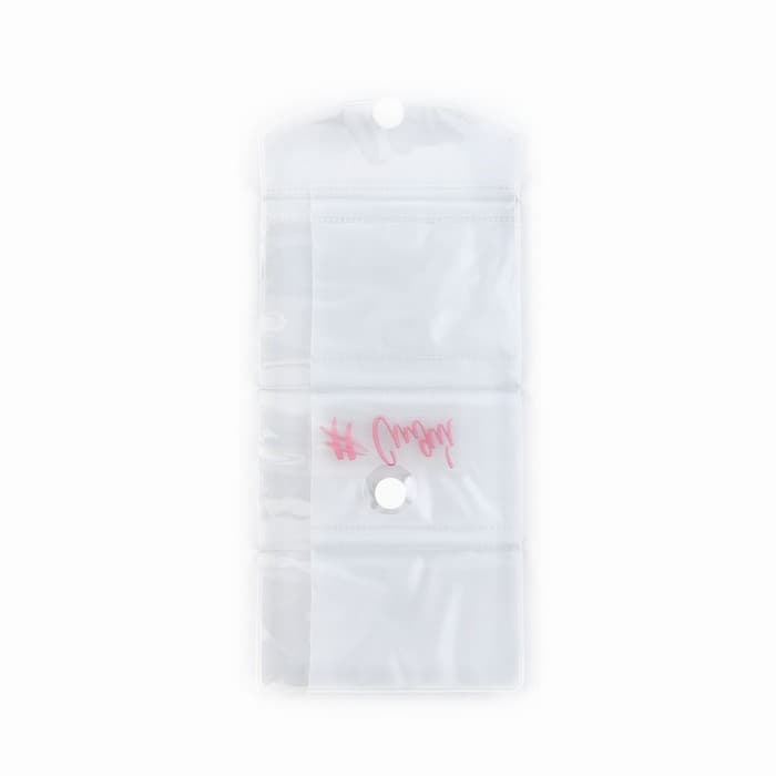 Пенал школьный, плоский, ПВХ, на кнопке, МИКС