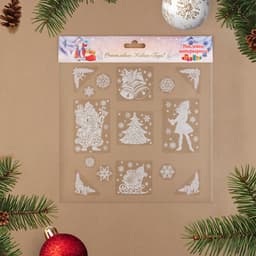 Наклейки новогодние «Ёлка», 35×33 см