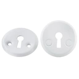 Накладка под флажковый ключ SOLLER, 001 А, белая