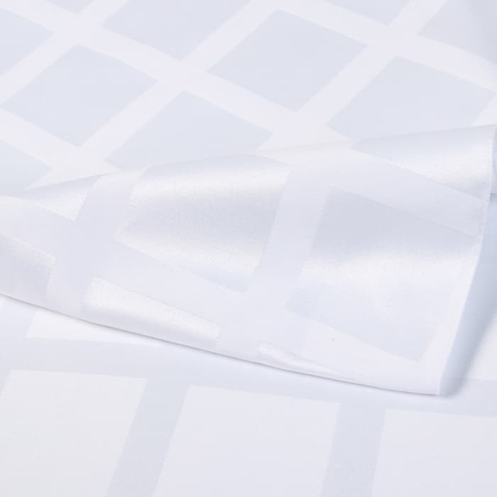 Скатерть «Этель» Geometry, 150×300±3 см, 192 г/м², хлопок с ВГМО, белая