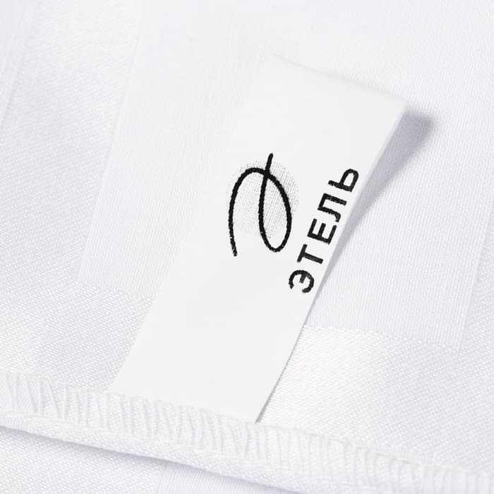 Скатерть «Этель» Geometry, 150×300±3 см, 192 г/м², хлопок с ВГМО, белая