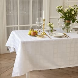 Скатерть «Этель» Geometry, 150×300±3 см, 192 г/м², хлопок с ВГМО, белая