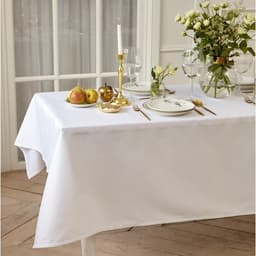 Скатерть «Этель» Lines, 150×220 ±3 см, белая, плотность 192 г/м², хлопок с ВГМО