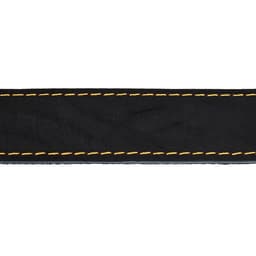 Ошейник комбинированный кожа/брезент, 69×3.5 см, ОШ 45-60 см, чёрный