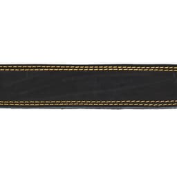Ошейник кожаный на синтепоне, 82×4.5 см, ОШ 50-70 см, чёрный