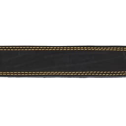 Ошейник кожаный на синтепоне, 82×4.5 см, ОШ 50-70 см, чёрный