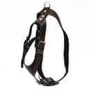 Шлейка «Караульная» на фетре, 3.6 см, ОШ 40-74 см, ОГ 95-110 см, кожа, чёрная