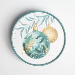 Коробка подарочная «Новогодние игрушки», 12×8 см, Новый год