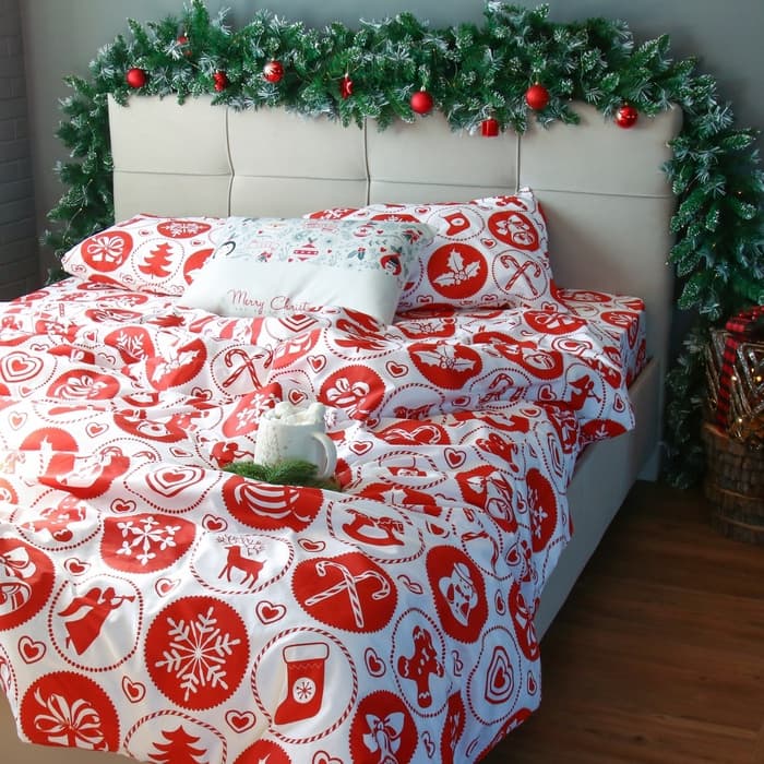 Постельное бельё 2-спальное LoveLife New Year's gifts, сатин