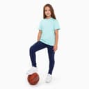 Легинсы термо для девочки, синие, рост 134-140 см