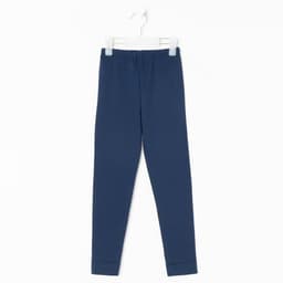 Легинсы термо для девочки, синие, рост 134-140 см