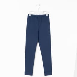 Легинсы термо для девочки, синие, рост 134-140 см