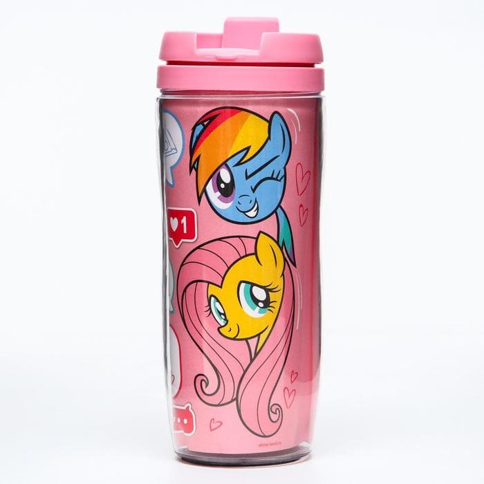Термостакан детский со вставкой, 350 мл Like, My little pony