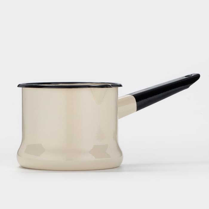 Ковш эмалированный, 1 л, слоновая кость