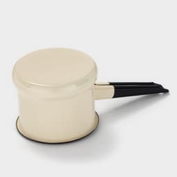 Ковш эмалированный, 1 л, слоновая кость