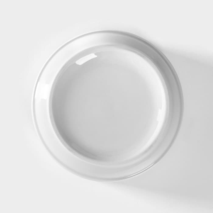 Бульонница Добрушский завод «Бельё», 470 мл, d=12 см, фарфор, белая