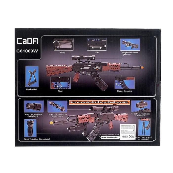 Конструктор CADA Оружие Техно «АК-47», 738 деталей