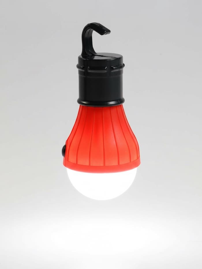 Фонарь кемпинговый, 60 Лм, 3 режима, от батареек 3×ААА, 11×5 см, красный