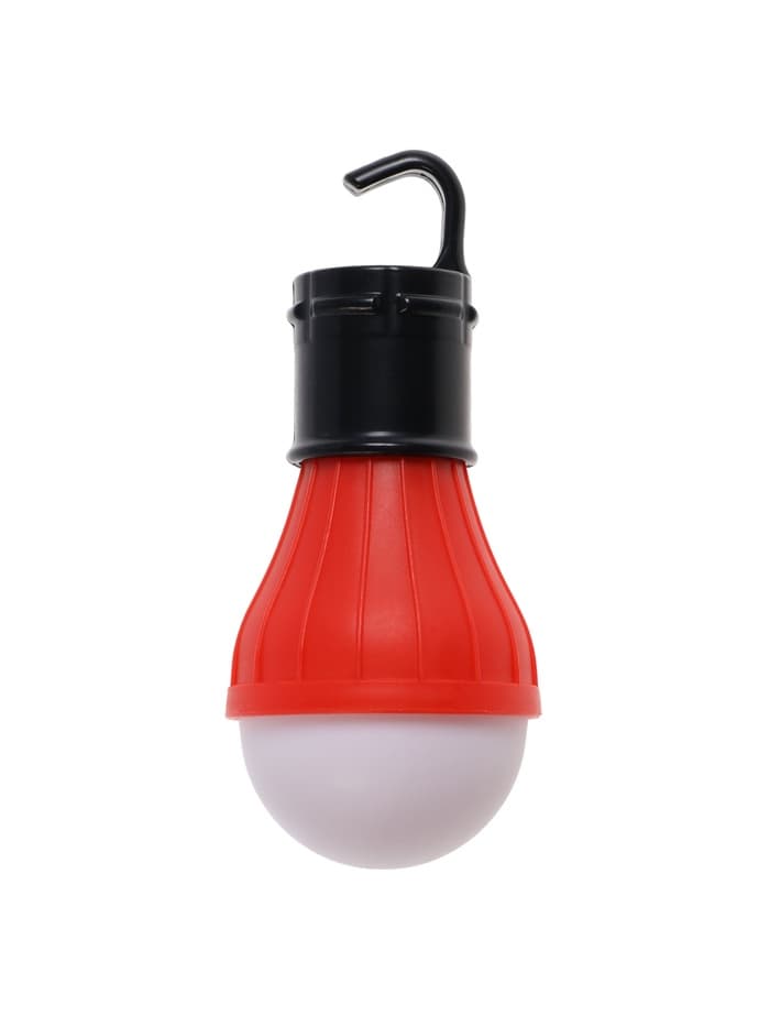 Фонарь кемпинговый, 60 Лм, 3 режима, от батареек 3×ААА, 11×5 см, красный