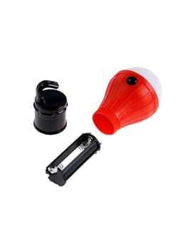 Фонарь кемпинговый, 60 Лм, 3 режима, от батареек 3×ААА, 11×5 см, красный