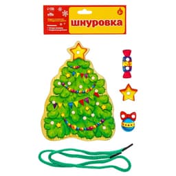 Шнуровка фигурная «Новый год! Ёлочка»