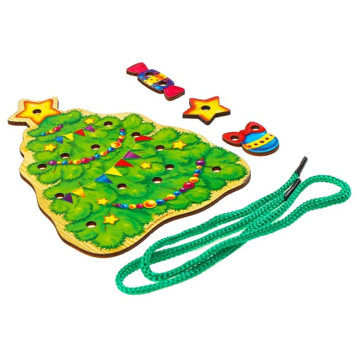 Шнуровка фигурная «Новый год! Ёлочка»