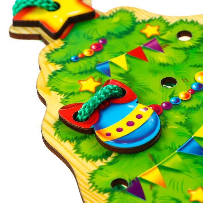 Шнуровка фигурная «Новый год! Ёлочка»