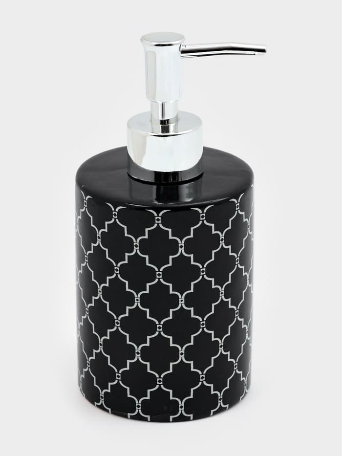 Дозатор для мыла Доляна «Марокко», 380 мл, чёрный