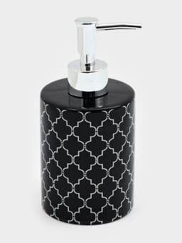 Дозатор для мыла Доляна «Марокко», 380 мл, чёрный