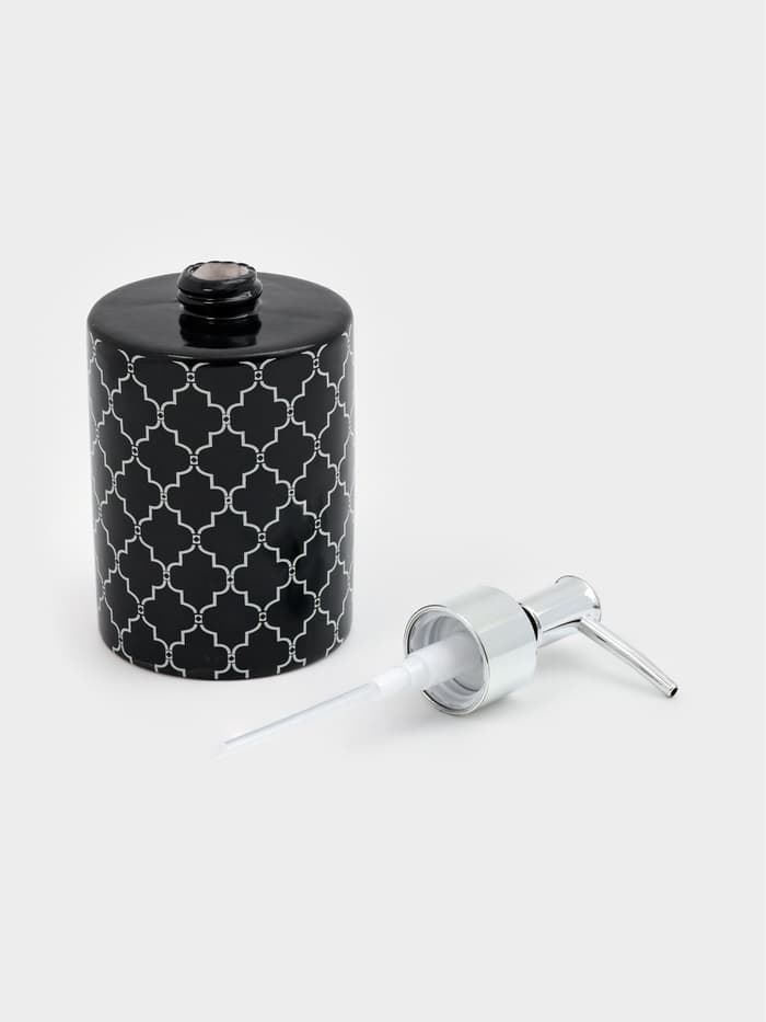 Дозатор для мыла Доляна «Марокко», 380 мл, чёрный