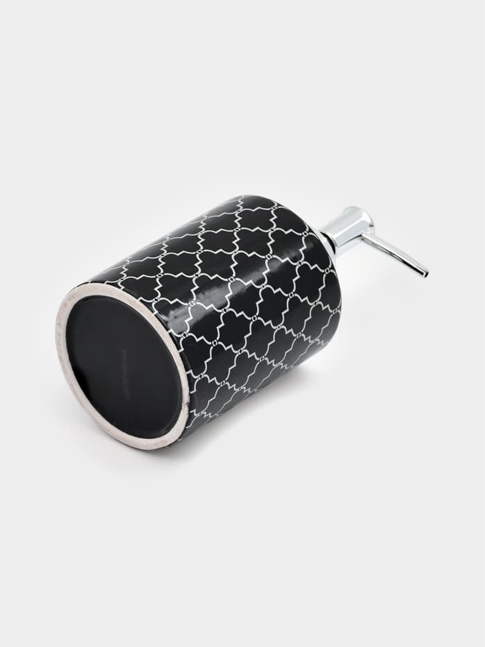 Дозатор для мыла Доляна «Марокко», 380 мл, чёрный