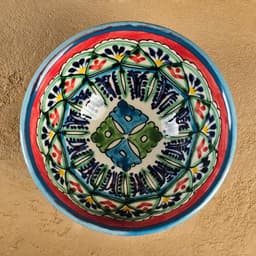 Пиала чайная Риштанская Керамика «Узоры», 200 мл, d=11 см, МИКС