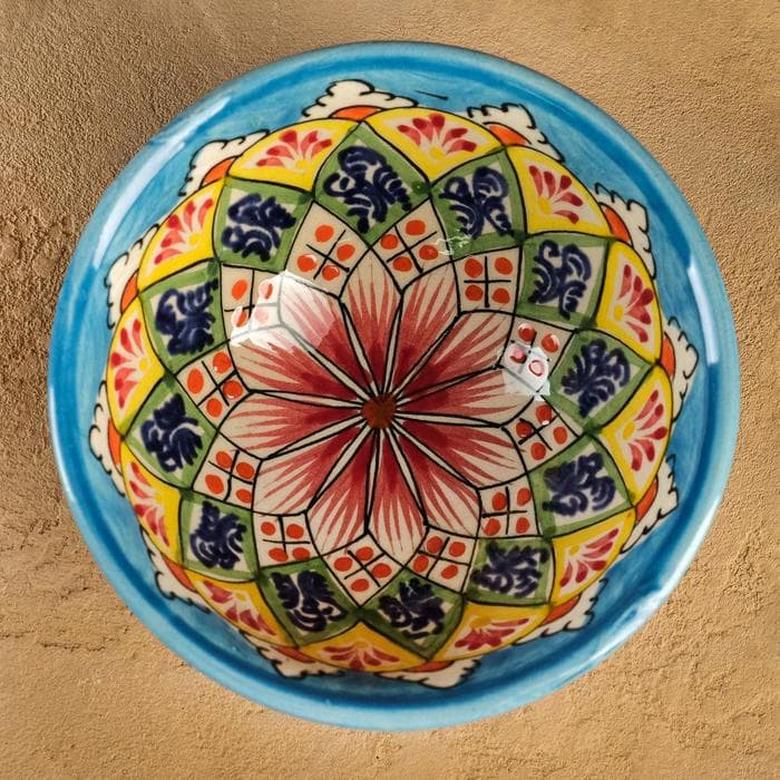 Пиала чайная Риштанская Керамика «Узоры», 200 мл, d=11 см, МИКС