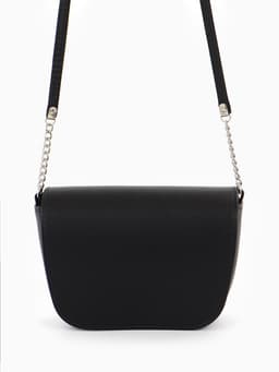 Сумка женская мессенджер TEXTURA на магните, 15×6×13 см, чёрная