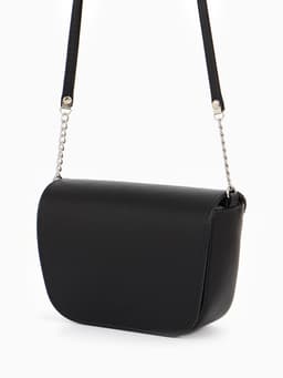 Сумка женская мессенджер TEXTURA на магните, 15×6×13 см, чёрная