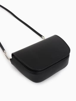 Сумка женская мессенджер TEXTURA на магните, 15×6×13 см, чёрная