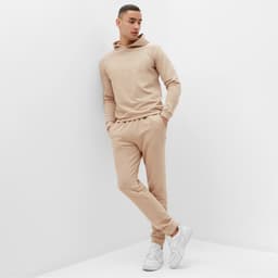 Спортивный костюм мужской (худи, брюки) MINAKU, бежевый, размер 48