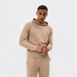 Спортивный костюм мужской (худи, брюки) MINAKU, бежевый, размер 48