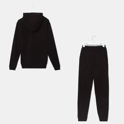 Спортивный костюм мужской (худи, брюки) MINAKU, цвет чёрный, размер 50