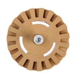 Круг шлифовальный резиновый ТУНДРА, для очистки клея, ценников, скотча, d=100 мм, 20×6 мм