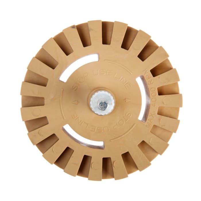 Круг шлифовальный резиновый ТУНДРА, для очистки от клея, ценников, скотча, 25×6 мм