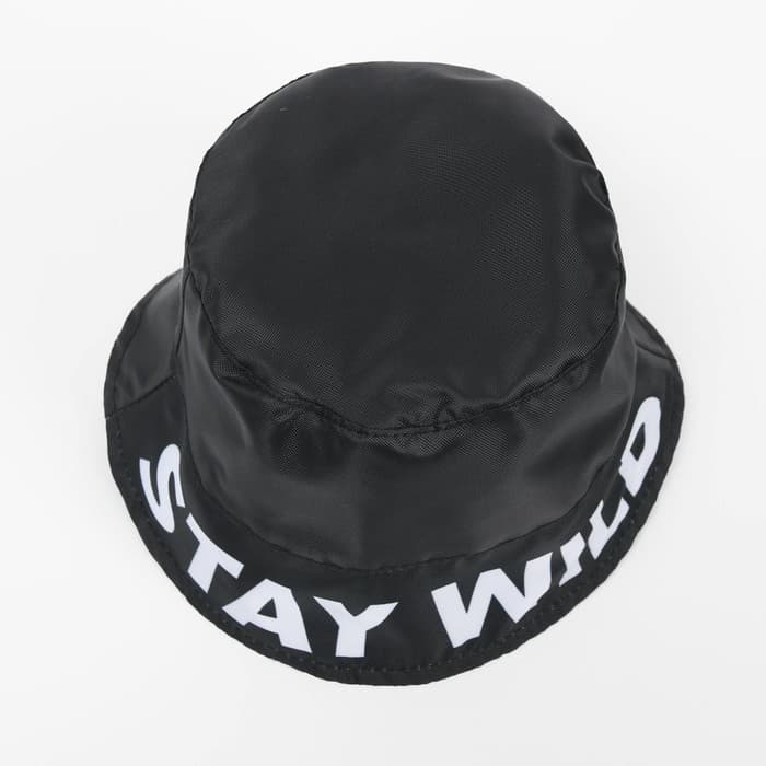 Панама Stay wild, чёрная