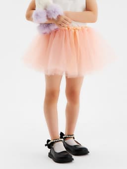 Юбка нарядная для девочки KAFTAN, трёхслойная, персиковая, 25×22 см
